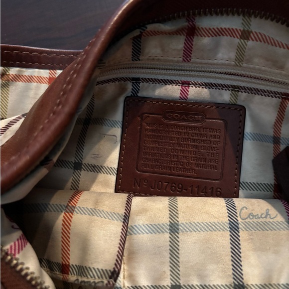 Coach Shoulder Bag Brown Leather, Vintage Y2K F076911416 - Picture 9 of 15